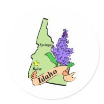 Idaho Map - Pastel Stickers