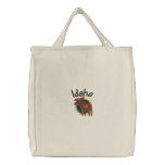 Idaho Moose Embroidered Bag