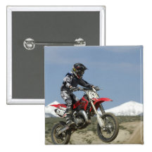 Idaho, Motocross Racing, Motorcycle Racing Buttons