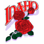 Idaho red rose shirt F/B