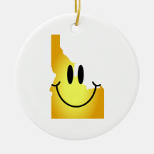 Idaho Smiley Face Ornament