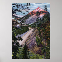 Idaho Springs Colorado Red Mountain Berthoud Pass Poster