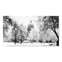 Idaho State Capitol in Snow posters