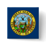 Idaho State Flag square button