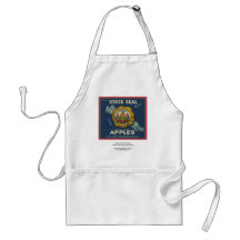 Idaho State Seal Apples Aprons