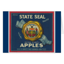 Idaho State Seal Apples cards by IdahoPARL Idaho State Seal Apples cards