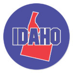 Idaho State Round Sticker