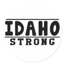 Idaho Strong Designs Round Stickers
