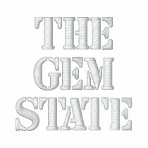 IDAHO THE GEM STATE embroidered shirts by mcpressure IDAHO THE GEM STATE embroidered shirts