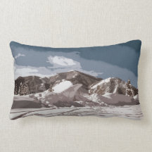 Idaho Winter Scenes Cutout Design Throw Pillows