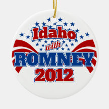 Idaho with Romney 2012 Christmas Ornament