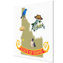 Idaho Wrapped Canvas 30X30" Gallery Wrap Canvas