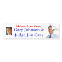 Idahoans know Gems Bumper Stickers