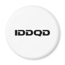 IDDQD - Doom, Gamer, Gaming, Video Games Magnets
