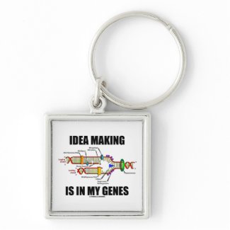 Idea Making Is In My Genes (DNA Replication) keychain