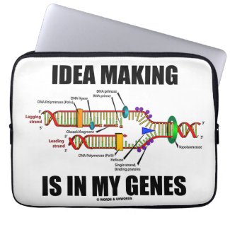Idea Making Is In My Genes (DNA Replication) Computer Sleeve