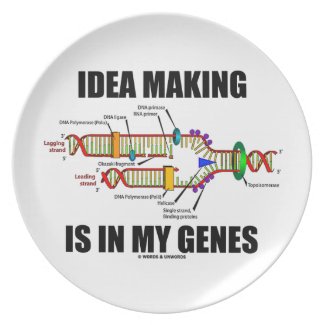 Idea Making Is In My Genes (DNA Replication) Party Plates