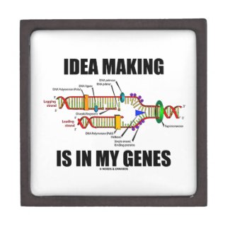 Idea Making Is In My Genes (DNA Replication) Premium Trinket Boxes
