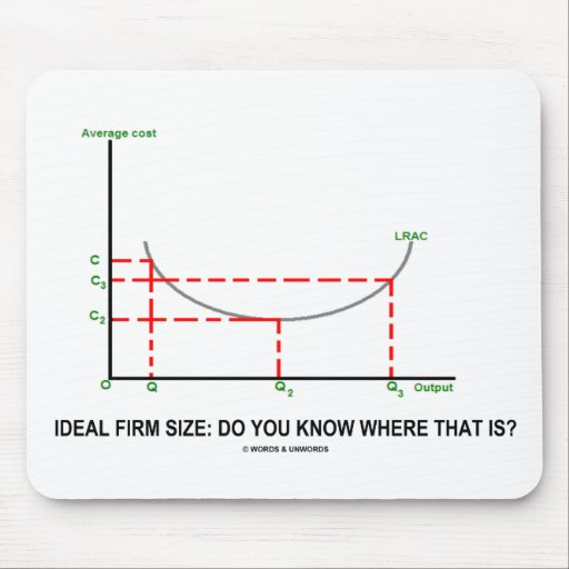 Ideal Firm Size: Do You Know Where That Is? Mouse Pad