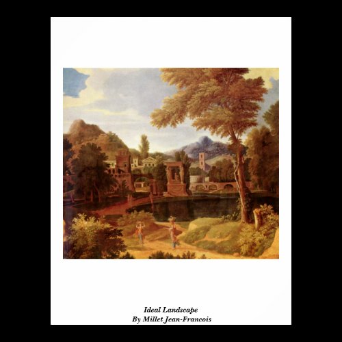 Ideal Landscape By Millet (I) Jean-Francois Poster