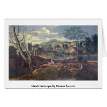 Ideal Landscape By Nicolas Poussin Card