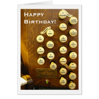 Ideal organ birthday card