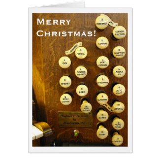 Ideal organ Christmas card