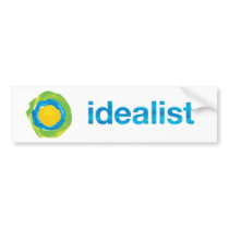 Idealist Bumper Sticker bumper stickers