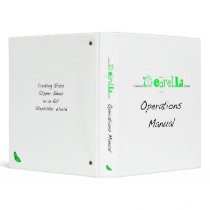 Idearella Operations Manual 3 Ring Binder