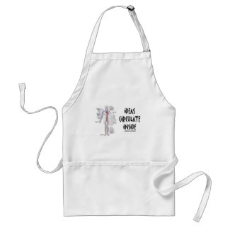 Ideas Circulate Inside (Circulatory System) apron