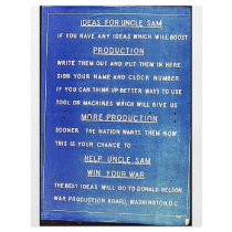 Ideas For Uncle Sam, Production, More Production, flyers