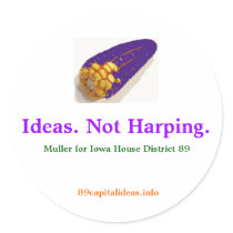 Ideas. Not Harping. Small Sticker by adrianjohnston Ideas. Not Harping. Small Sticker