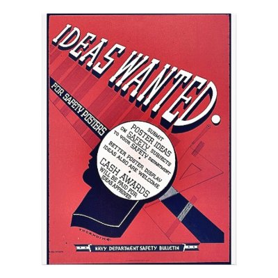 Ideas Wanted Flyers by ww2posters