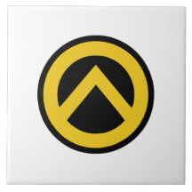 Identitäre movement (Lambda logo) Ceramic Tiles
