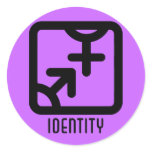 Identity : Both Round Light Sticker