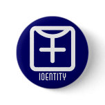 Identity : Female Round Dark Button