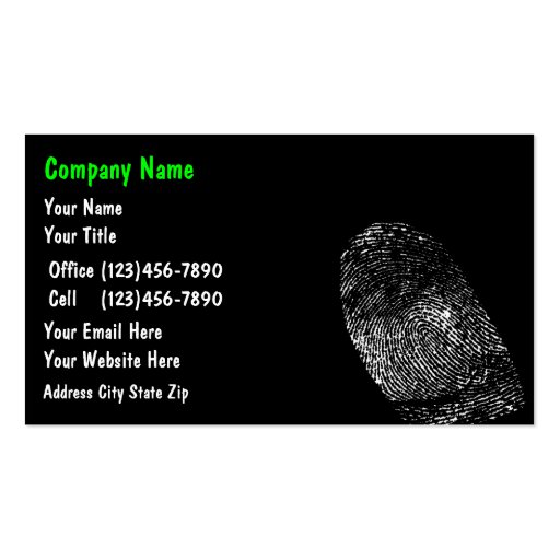 Identity Protection Business Cards