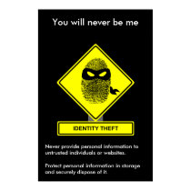 Identity Theft Security Awareness Poster posters