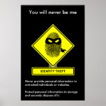 Identity Theft Security Awareness Poster
