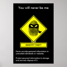 Identity Theft Security Awareness Poster