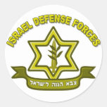 IDF - Israel Defense Forces insignia Round Stickers
