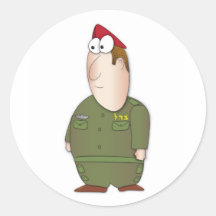 IDF Soldier Round Sticker