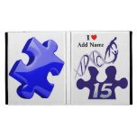 IDIC15 Blue Puzzle iPad Folio Case Customize caseable cases