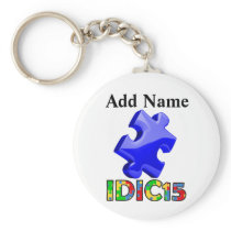 IDIC15 Keychain Blue Puzzle Customize