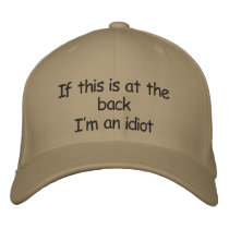 Idiot cap embroidered hats