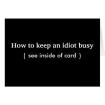 idiot . cards