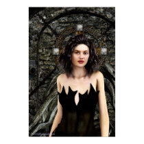 Idle Thoughts Gothic Artwork Poster posters by darkdreams Idle Thoughts Gothic Artwork Poster posters
