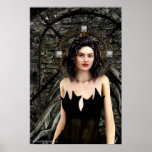 Idle Thoughts Gothic Artwork Poster
