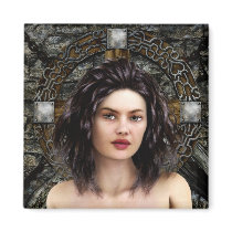 Idle Thoughts Marianne Gilliand Gothic Art Magnet