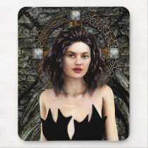 Idle Thoughts Marianne Gilliand Gothic Artwork mousepads